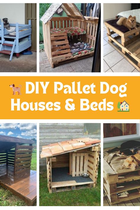 DIY Dog Houses and Beds: Crafting Cozy Homes from Pallets Diy Dog Crate Pallet, Woodworking Projects For Pets, Diy Dog Beds For Large Dogs Easy Ideas, Diy Dog Couch Bed, Palette Dog Bed, Pallet Dog House Outdoor, Diy Dog Couch, Homemade Dog Beds For Large Dogs, Diy Pallet Dog House