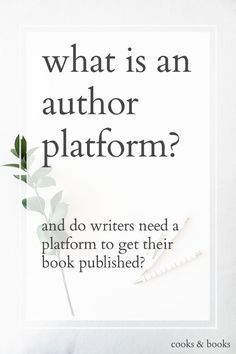 This is the #1 question I get from writers as a literary agent. What is a platform, and does it even matter? Shouldn’t writers just focus on honing their craft and revising their manuscripts, and worry about actually selling copies of the book once (and if) it’s actually published? Blueberry Muffin Recipe, Author Marketing, Author Platform, Pancake Muffins, Get Published, Author Branding, Literary Agent, Writers Notebook, Blogger Home