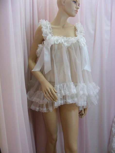 Nighty Night Dress, Negligee Dress, Baby Cosplay, Top Cosplay, Maid Cosplay, Vintage Slip, Pink Lingerie, Pretty Lingerie, Moda Vintage