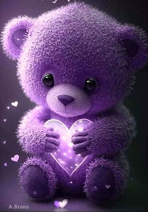 Purple Teddy Bear Wallpaper, Cute Halloween Pictures, Cute Teddy Bear Pics, Purple Teddy Bear, Teddy Bear Hug, Tiger Images, Teddy Bear Images, Free Wallpaper Backgrounds, Dark Purple Wallpaper