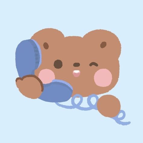 Bear App, Phone App Icon, Rabbit Icon, Kawaii App, Mobile App Icon, App Anime, Cute Bear Drawings, Cute App, Ios App Icon Design