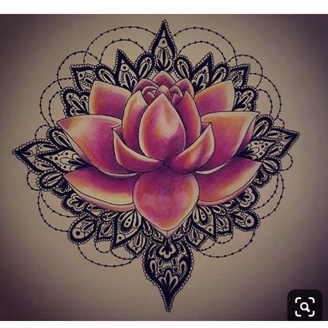 Bold Color Tattoos For Women, Lotus Flower Compass Tattoo, Lotus Flower Chest Tattoo, Tattoo Arm Sleeve Ideas, Arm Sleeve Ideas, Mandala Lotus Tattoo, Colorful Mandala Tattoo, Tattoo Arm Sleeve, Dotwork Tattoo Mandala