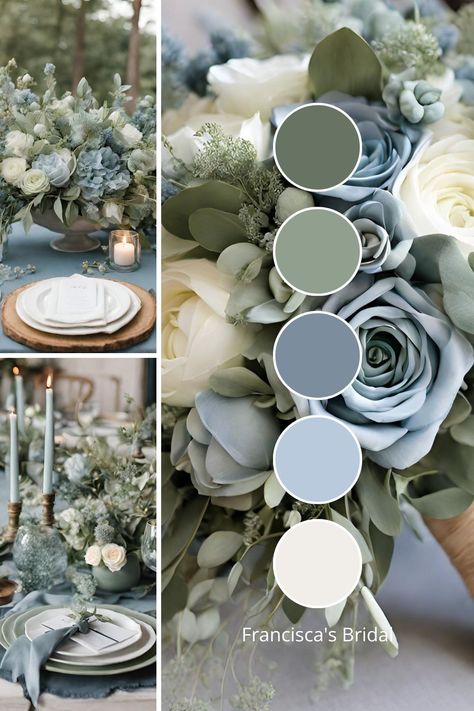 10 Best Spring Wedding Color Palette Ideas To Help Inspire You For Your Special Day - Francisca's Bridal Wedding Color Palette Ideas, Wedding Theme Color Schemes, Spring Wedding Color Palette, Wedding Color Pallet, Wedding Themes Summer, Color Palette Ideas, Winter Wedding Colors, Sage Wedding, Palette Ideas