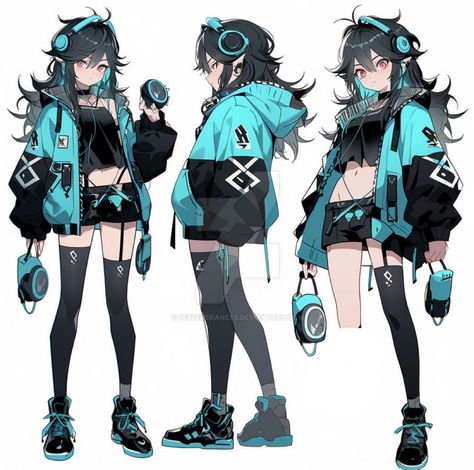 Vtuber Cyberpunk, Cyberpunk Aesthetic Outfit, Cyberpunk Character Design, Cyberpunk Female, Ayam Bakar, Art Outfit, Art Female, Cyberpunk Aesthetic, Cyberpunk Character