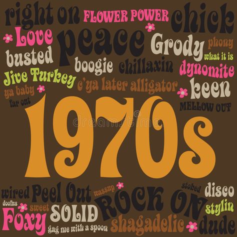 70s Quotes, 70s Party Theme, Baby Turkey, Retro Quotes, Hippie Designs, 70s Party, Fashion Words, 70s Hippie, Vinyl Banners