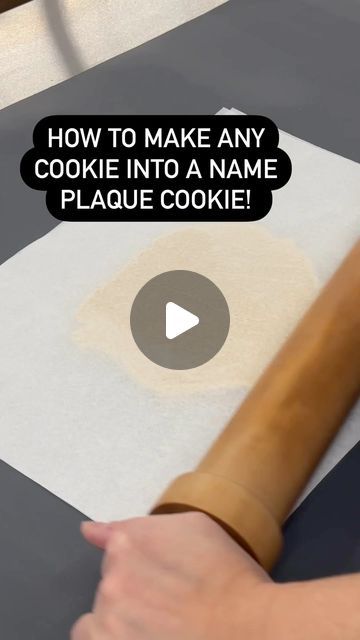 The Cookie Countess on Instagram: "Any cookie can turn into an adorable personalized name plaque cookie with the addition of cookie sticks! Have you tried this?" Plaque Cookies Decorated, Cookie Techniques, Cookie Countess, Cookie Sticks, Cookie Hacks, Personalized Cookies, Plaque Cookies, Somebody Else, Name Plaque