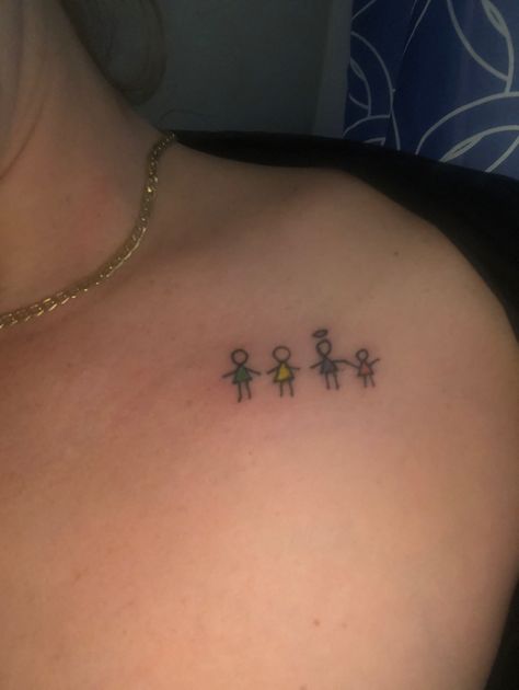 Sister Died Tattoos, Sister Memorial Tattoos Butterflies, Tattoo For Lost Sibling, Oldest Sister Tattoo, Sisters By Chance Friends By Choice Tattoo, Older Sister Tattoos, Tattoo For Little Sister, Small Memorial Tattoos Best Friend, Tattoo Ideas For Brother Who Passed