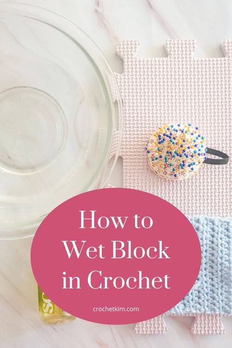 Wet blocking a crocheted item gives your projects a clean, professional finish. Blocking Crochet, Crochet Blocking, Crochet Freeform, Crochet Classes, Crochet Tools, Crochet Blocks, Beginner Crochet, Crocheted Lace, Freeform Crochet