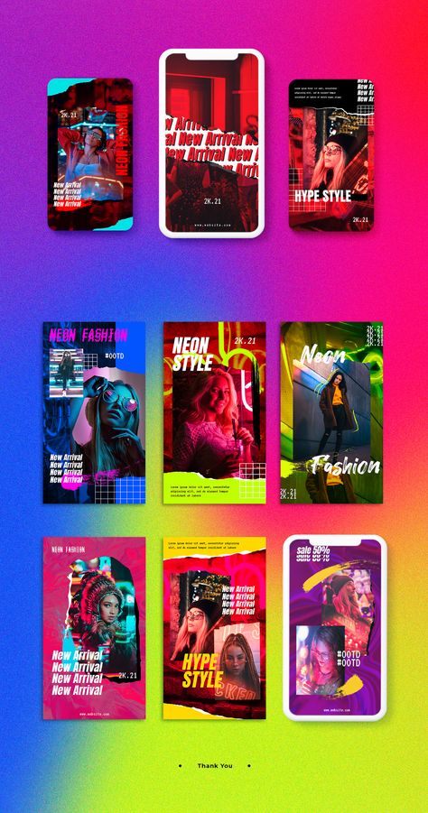 Neon Social Media Design, Neon Style, Neon Fashion, Fashion Sale, Creative Designs, Social Media Template, Media Post, Social Media Design, Social Media Post