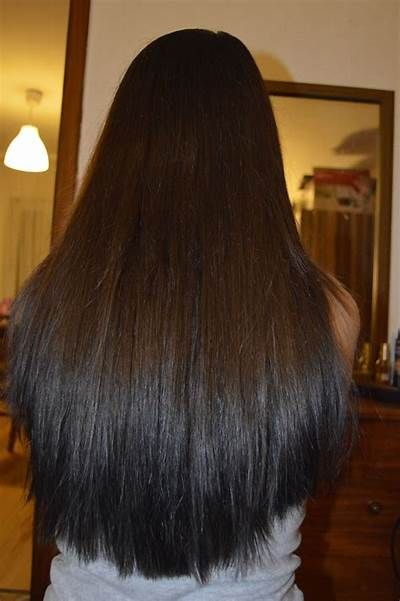 reverse ombre Brown & Black | Ebony hair, Hair, Hair inspo color Reverse Balayage Brown To Black, Reverse Ombre Brown To Black, Brown Hair Black Ends, Brown Hair With Black Ends, Brown Hair Black Tips, Brown Hair With Black Tips, Reverse Ombre Hair Color, Grey And Black Hair, Brown And Black Hair