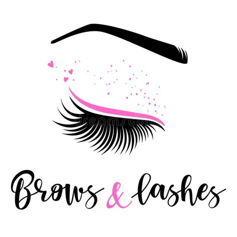 Brows and lashes logo. Vector illustration of lashes and brow. For beauty salon, , #affiliate, #Vector, #illustration, #brow, #Brows, #lashes #ad Eyelash Extension Logo, Eyelash Illustration, Brow Master, Bling Wedding Cakes, Brows And Lashes, Makeup Logo Design, Eyelash Logo, Floral Logo Design, Makeup Logo