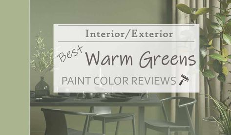 warm-green-paint-colors-featured-image Warm Green Paint Colors, Sherwin Williams Paint Colors Green, Sherwin Williams Green, Sage Green Paint Color, Sage Green Paint, Dark Green Nails, Trending Paint Colors, Green Bear, Interior Color Schemes