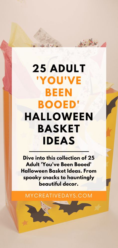 Booed Halloween Ideas Adults, Secret Sister Halloween Gift Ideas, Youve Been Boozed Ideas Adults, Boo Basket Ideas Neighbor, Gender Neutral Boo Basket, Halloween Party Gift Bags For Adults, Boo Bag Ideas For Adults, Halloween Gifts For Men, Secret Halloween Gifts