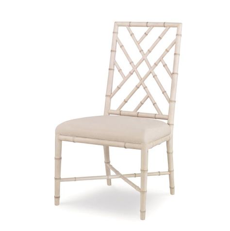 CT2008S-AW-FL - Brighton Side Chair-Antique White/Flax (Cg-023-319-07) Katie White, Chippendale Furniture, Bamboo Dining Chairs, Chinese Chippendale, Vanguard Furniture, Wood Cross, Wood Crosses, Furniture Finishes, Solid Wood Dining Table