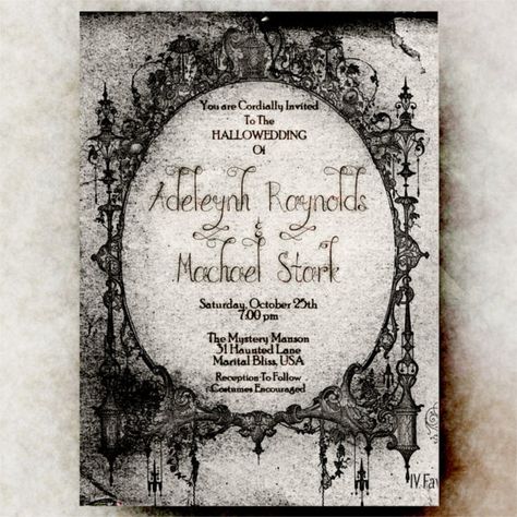 21+ Halloween Wedding Invitation Templates – Free Sample, Example Format Download! | Free & Premium Templates Hallowedding Invitations, Adult Halloween Invitations, Gothic Wedding Invitations, Halloween Wedding Invitations, Halloween Themed Wedding, Invitation Halloween, Carte Halloween, Glitter Wedding Invitations, Halloween Invitation