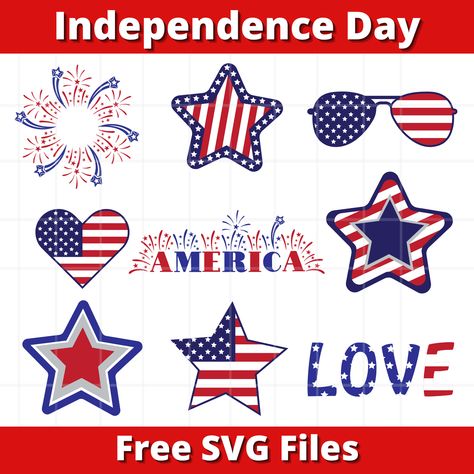 4th of July Free SVG Cut Files | US craft | Sweet Red Poppy 4th Of July Cricut Projects, Sweet Red Poppy, Poppy Craft, Patriotic Projects, Free Svg Files, July Crafts, Red Poppy, Flower Svg, Free Svg Cut Files