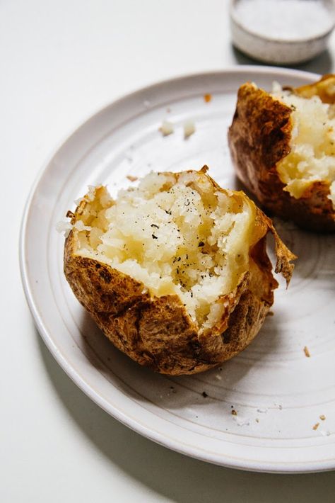 How to Make English Jacket Potatoes | A Cup of Jo Jacket Potato Recipe, Roast Veggies, Jacket Potatoes, Best Baked Potato, Making Baked Potatoes, Jacket Potato, Cup Of Jo, Potato Side Dishes, Baked Potatoes