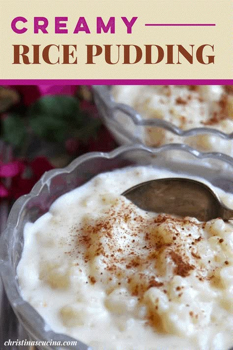 Creamy rice pudding has to be one of the easiest, swoon-worthy desserts ever made. Oh, that's because I make this rice pudding in the oven. One stir mid-baking is all it takes. I told you it was easy! Creamiest Rice Pudding Recipe, Mexican Rice Pudding, Baked Rice Pudding, Creamy Rice Pudding, Rice Pudding Recipe, Baked Rice, Creamy Rice, Fall Desserts Easy, Rice Pudding