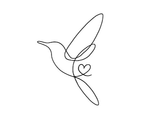 Small Hummingbird Tattoo, Vogel Tattoo, One Line Tattoo, Small Pretty Tattoos, Tasteful Tattoos, Cute Little Tattoos, Hummingbird Tattoo, Line Art Tattoos, Discreet Tattoos