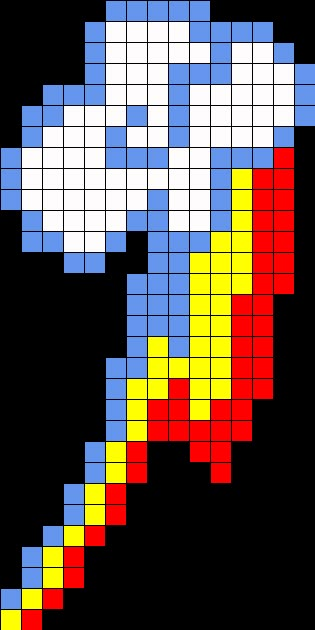 Rainbow Dash Cutie Mark, Pixel Pokemon, Beads Perler, Kandi Perler, Melty Bead Patterns, Fuse Bead Patterns, Easy Pixel Art, 8bit Art, Pixel Art Templates