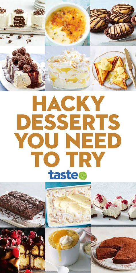 Dessert Hacks, Desserts With Few Ingredients, Custard Tarts, Super Easy Desserts, Aussie Food, Easy Sweets, Eton Mess, Breakfast Sweets, Quick Easy Desserts