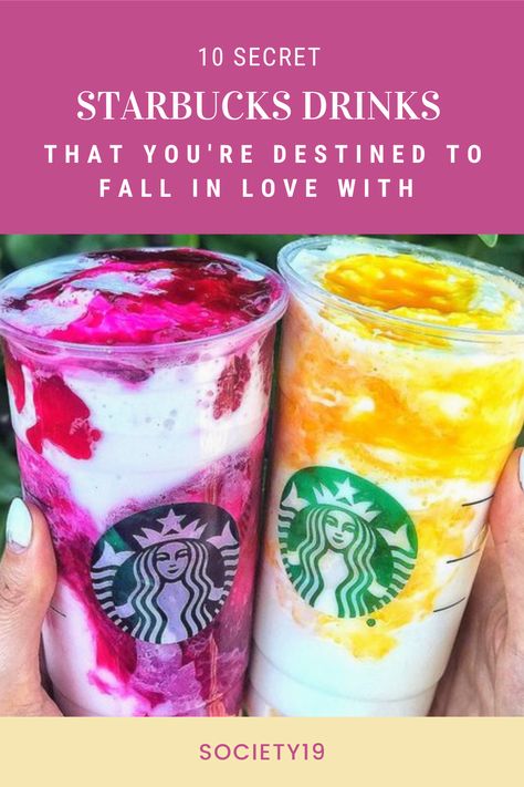 10 Secret Starbucks Drinks That You Are Destined To Fall In Love With - Society19 Starbucks Teas Drinks, Starbucks Caramel Brulee Latte, Starbucks Strawberry Acai Refresher, Vanilla Bean Frappe, Copycat Starbucks Drinks, Strawberry Acai Refresher, Starbucks Tea, Starbucks Matcha, Starbucks Strawberry