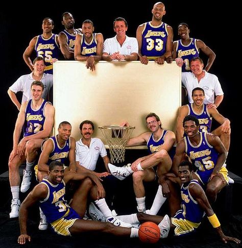 1988 World Champion L.A. Lakers Showtime Lakers, Pat Riley, Kareem Abdul, Kareem Abdul Jabbar, Lakers Basketball, Nba Legends, Basketball Legends, Larry Bird, Magic Johnson