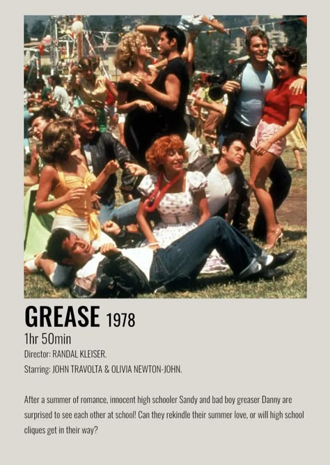 film polaroid for grease (1978) Grease Poster, Grease 1978, Girls Night Movies, Grease Musical, Broadway Posters, Film Polaroid, Polaroid Posters, Music Poster Ideas, Girly Movies