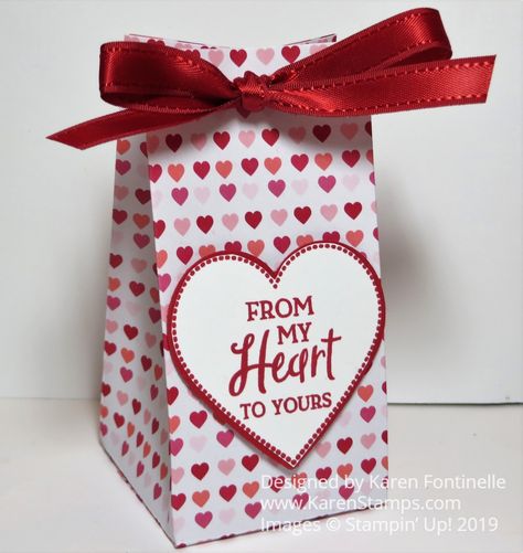 Gift Box Ideas For Men, Small Valentines Gifts, Gift Box Ideas, Valentine Treat, Valentines Gift Bags, Gift Box Template, Designer Paper, Valentine Box, Valentine Treats