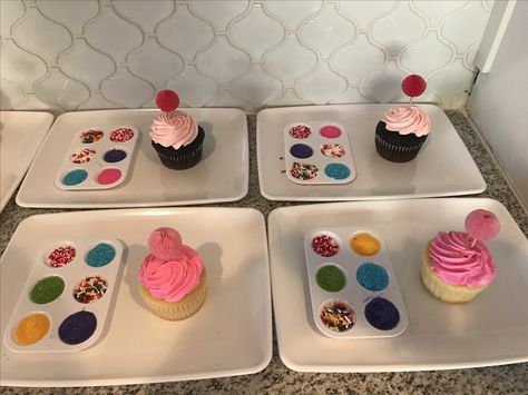 Diy Cupcake Decorating Party, Kids Cupcake Decorating Party, Cupcake Decorating Party For Kids, Decorate Your Own Cupcake Party, Decorate Your Own Cupcake, Cupcake Party Decorations, Pet Adoption Birthday Party, Bakery Party, Easy Cupcakes Decoration