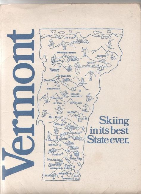 T minus 23 days til Vermont!! Mountain Tattoo Simple, Ski Condo, Chalet Chic, Stowe Vermont, Ski Decor, Hiking Map, Ski House, Ski Posters, Winter Cabin