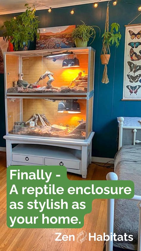 Shop now to get 10% off your next enclosure upgrade. Reptiles thrive in Zen Habitats enclosures. Versatile reptile enclosures suitable for a wide range of different species that also look great in your home. Veiled Chameleon Safe Plants, Zen Habitats, Diy Reptile Enclosure, Ball Python Enclosure Ideas, Bearded Dragon Enclosure Ideas, Green Frog Crochet, Pet Reptiles, Bearded Dragon Terrarium, Bearded Dragon Enclosure