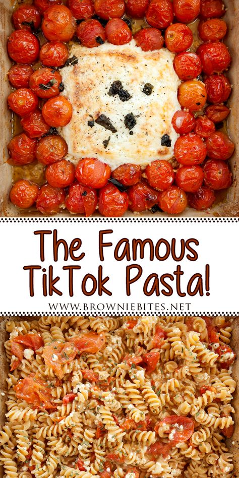 Easy Feta Tomato Pasta, Tick Tick Pasta, Tiktok Cherry Tomato Feta Pasta, Feta Cheese Tomato Pasta Tiktok, Block Feta Tomato Pasta, Pasta Cheese Tomato Bake, Cherry Tomato Feta Cheese Pasta, Fera Tomato Pasta, Tik Tok Cherry Tomato Pasta