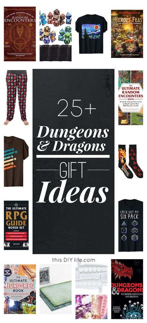 Looking for Dungeons and Dragons Gifts for D&D Players and Dungeon Masters? You're in the right place. Our family has been happily immersed in DND for years now. And if you're buying gifts for fans too we've created this idea guide to help you find the perfect gift, whether it's D&D Christmas Gifts or any occasion. Functional Gifts, Dungeons And Dragons Gifts, Gamer Boyfriend, Dnd Gift, Diy Stocking Stuffers, Masters Gift, Diy Stockings, Pants Gift, Dragons Gift