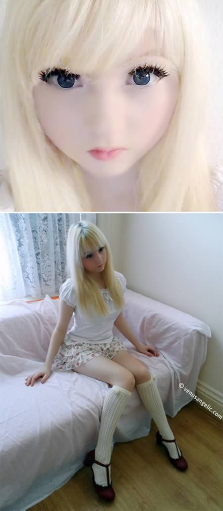 10 Unbelievable Girls Who Look Like Dolls (doll alike, look like a doll) - ODDEE Venus Angelic, Dakota Rose, Human Doll, Anime Makeup, Video Star, Santa Outfit, Doll Makeup, Real Doll, Living Dolls