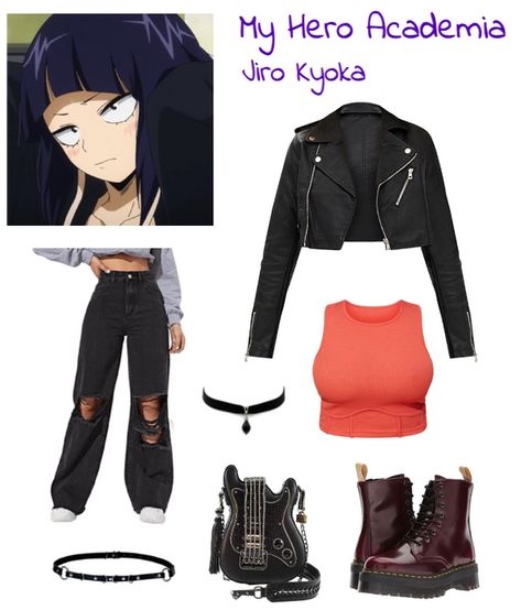 Outfits With Chokers Casual, Anime Style Clothes Inspired Outfits, Anime Fits, Bakugo Inspired Outfit, Anime Character Inspired Outfits, Character Inspired Outfits Anime, Anime Style Outfit, Mha Outfits, Anime Inspired Outfits Casual