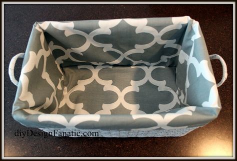 Fabric Basket Liners, Make A Basket, Diy Elastic, Nursery Baskets, Vinyl Liners, Square Baskets, Basket Liners, Fabric Basket, Fabric Ideas