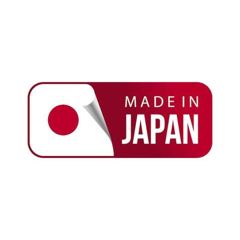 Made in japan tag label. sticker, eps, l... | Premium Vector #Freepik #vector #made-japan #warranty #quality-logo #premium Made In Japan Logo, Made In Japan Sticker, Japan Logo, Label Sticker, Quality Logo, Logo Icon, Logo Icons, Sticker Labels, Premium Vector