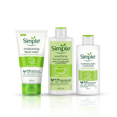 Cleanse, hydrate, and refresh with the perfect trio: SIMPLE® MOISTURISING FACIAL WASH, SIMPLE® HYDRATING LIGHT MOISTURISER, and SIMPLE SOOTHING FACIAL TONER for naturally healthy, glowing skin. To place your order: ⭐️ Shop on our website (preferred method) https://theselfcarecart.catlog.shop ✅ ⭐️ For inquiries, contact us via WhatsApp (08134129929) ✅ ⭐️ NATIONWIDE DELIVERY✅ #TheSelfcareCart #skincarevendorinlagos #perfumevendorinlagos #lagosperfumeandskincarevendor #selfcareplug #SelfCare... Light Moisturizer, Clear Pores, Healthy Glowing Skin, Facial Toner, Facial Wash, Alcohol Free, Glowing Skin, Toner, Skin Types