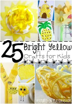 25 Bright Yellow Crafts for Preschoolers. Your preschooler is going to love learning about this primary color! Click now! Yellow Crafts, Color Lessons, Crafts For Preschoolers, Color Of The Week, Preschool Colors, Tie Dye Crafts, Yellow Theme, Teaching Colors, Love Learning