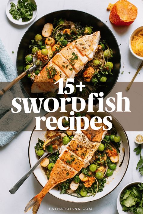 15+ Simple Swordfish Recipes That Will Delight Your Dinner Guests

Try these simple swordfish recipes that will impress your dinner guests! From grilled swordfish steaks to zesty marinades and flavorful salsas. these ideas are fun and easy. Perfect for seafood lovers. these dishes bring a taste of the ocean to your table. Enjoy a delicious meal with friends and family! https://foodeau.com/swordfish-recipes Swordfish Steak Recipe Baked, Quick Pozole Recipe, Grilled Swordfish Steaks, Swordfish Steak Recipe, Baked Swordfish, Blackened Fish Tacos, Swordfish Steak, Grilled Swordfish, Swordfish Recipes