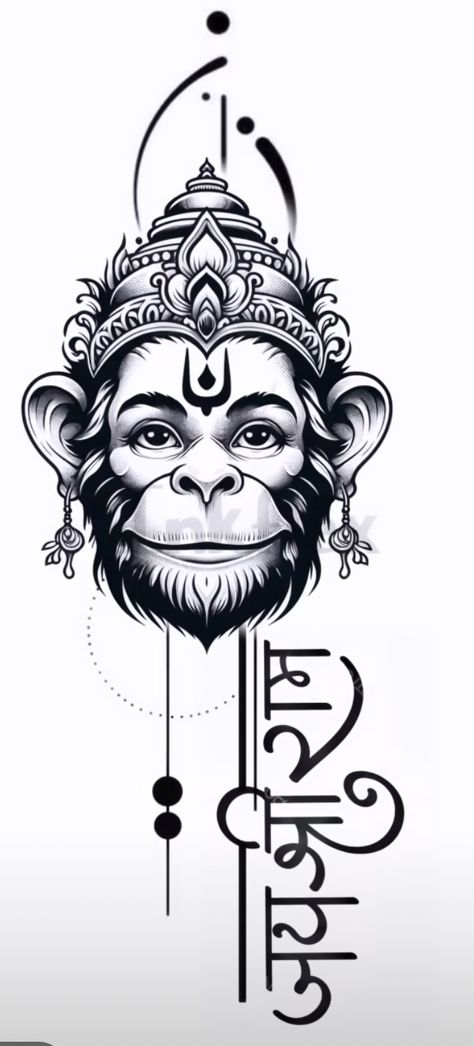 Lord Hanuman Tattoo Design, Hanuman Ji Tattoo, Tattoos Shiva, Hanumanji Tattoo, Hanuman Tattoo Design, Mahadev Tattoos, Devotional Tattoo, Danny Tattoo, India Logo