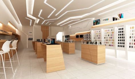 Electronic Showroom Interior Design, Electronic Shop Interior Design, Apple Store Design, Electronics Store Design, Mobile Shop Design, Electronic Store, Store Decoration, Commercial Design Exterior, Retail Interior Design