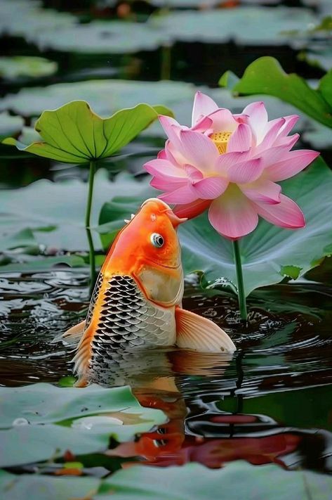 Water Lilies Photo, Cute Wallpapers For Android, Goldfish Art, Name Drawings, Rose Flower Photos, Lotus Flower Pictures, Lotus Flower Art, Very Beautiful Flowers, Lily Painting