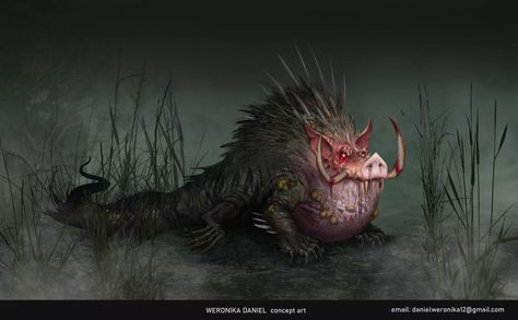 ArtStation - Cuchivilu Swamp Animals, Mythological Creatures, Monster Art, Fantasy Creatures, Defense, Concept Art, Art Design, Entertainment, Media