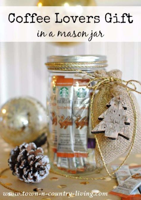 Homemade DIY Gifts in A Jar | Best Mason Jar Cookie Mixes and Recipes, Alcohol Mixers | Fun Gift Ideas for Men, Women, Teens, Kids, Teacher, Mom. Christmas, Holiday, Birthday and Easy Last Minute Gifts | Coffee Lovers Gift in a Mason Jar |  http://diyjoy.com/diy-gifts-in-a-jar Diy Gifts Last Minute, Mason Jar Cookies Mix, Diy Gifts In A Jar, Jar Gift Ideas, Mason Jar Gifts Diy, Cookie Mixes, Gift In A Jar, Creative Mother's Day Gifts, Diy Mason Jar Crafts