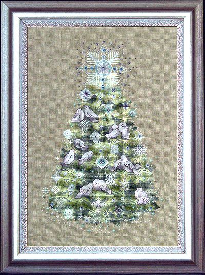 $44.98 Christmas Tree 2007 (kit w/beads & floss) by Mirabilia Designs  Item: MIR-KIT08  Type: Counted Cross Stitch Kits  Model stitched over 2 on 28 count Dirty Linen. Threads and embellishments are included with the pattern (fabric not included). The stitch count is 113W x 175H. Cross Stitch Christmas Tree, Stitch Christmas Tree, Dimensions Cross Stitch, Mill Hill Beads, Cross Stitch Christmas, Cross Stitch Tree, Cross Stitch Books, Print Design Pattern, Stitch Christmas