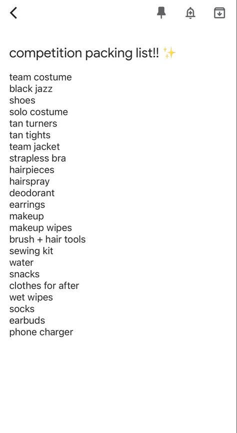 Dance Competition List, Dance Comp Checklist, Dance Competition Makeup Tutorial, What To Pack For Dance Competition, Dance Competition Packing List, Dance Competition Checklist, Dance Competition Makeup, Dance Career, Dance Competition Hair