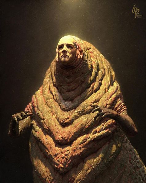 Leto Ii, Dune Concept Art, God Emperor Of Dune, Dune Fanart, Insect Costume, Dune Arrakis, Dune Novel, Dune Characters, God Emperor