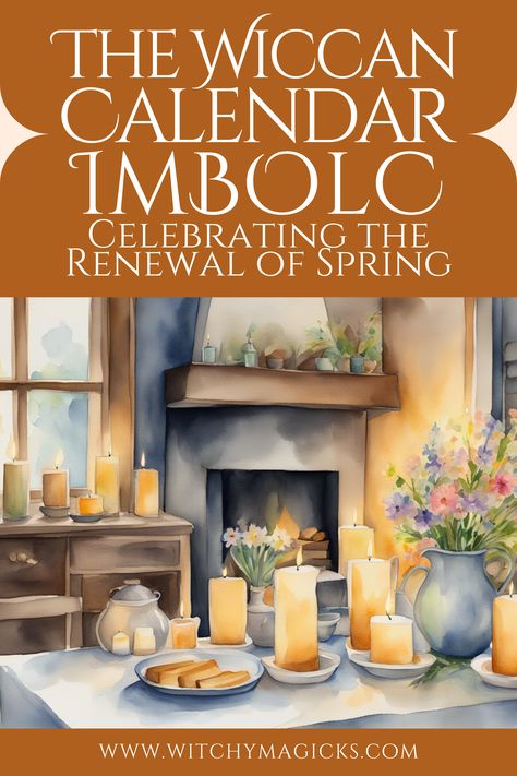 Embrace the renewal of spring with Imbolc, a key celebration in the Wiccan calendar! Discover the traditions, rituals, and symbols associated with this festival, which marks the awakening of the earth and the return of light. Learn how to celebrate Imbolc with candle lighting, cleansing rituals, and honoring the goddess Brigid.  #Imbolc #WiccanCalendar #SpringRenewal #Wicca #PaganFestivals #Brigid #Rituals #CandleMagic #EarthAwakening #SeasonalCelebrations #Spring #Wiccan #WitchyMagicks How To Celebrate Imbolc, Brigid Imbolc, Imbolc Decorations, Imbolc Crafts, Imbolc Traditions, Wiccan Calendar, Celebrate Imbolc, Samhain Traditions, Goddess Brigid